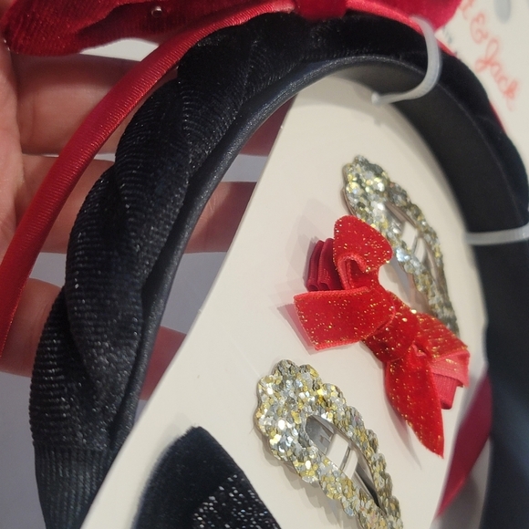 NEW CAT & JACK Headbands and Bow,Sequin Clips  Accessorie 6 piece set - Picture 10 of 11